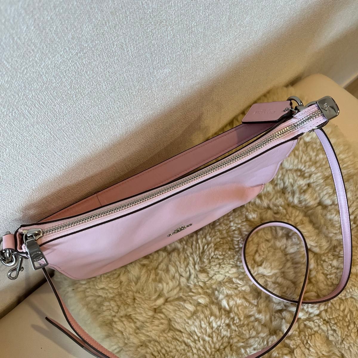 COACH コーチ レザー ショルダーバッグ 肩掛け 斜め掛け ハンドバッグ 2WAY ショルダー