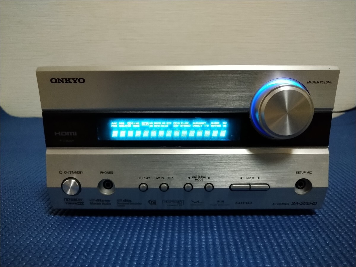 ONKYO　オンキョウ　SA-205HD　5.1ｃｈ　HDMI端子入力：3系統 オーディオ入力：2系統 24ビット/192kHz D/Aコンバータ VLSC TrueHD再生可能_画像2