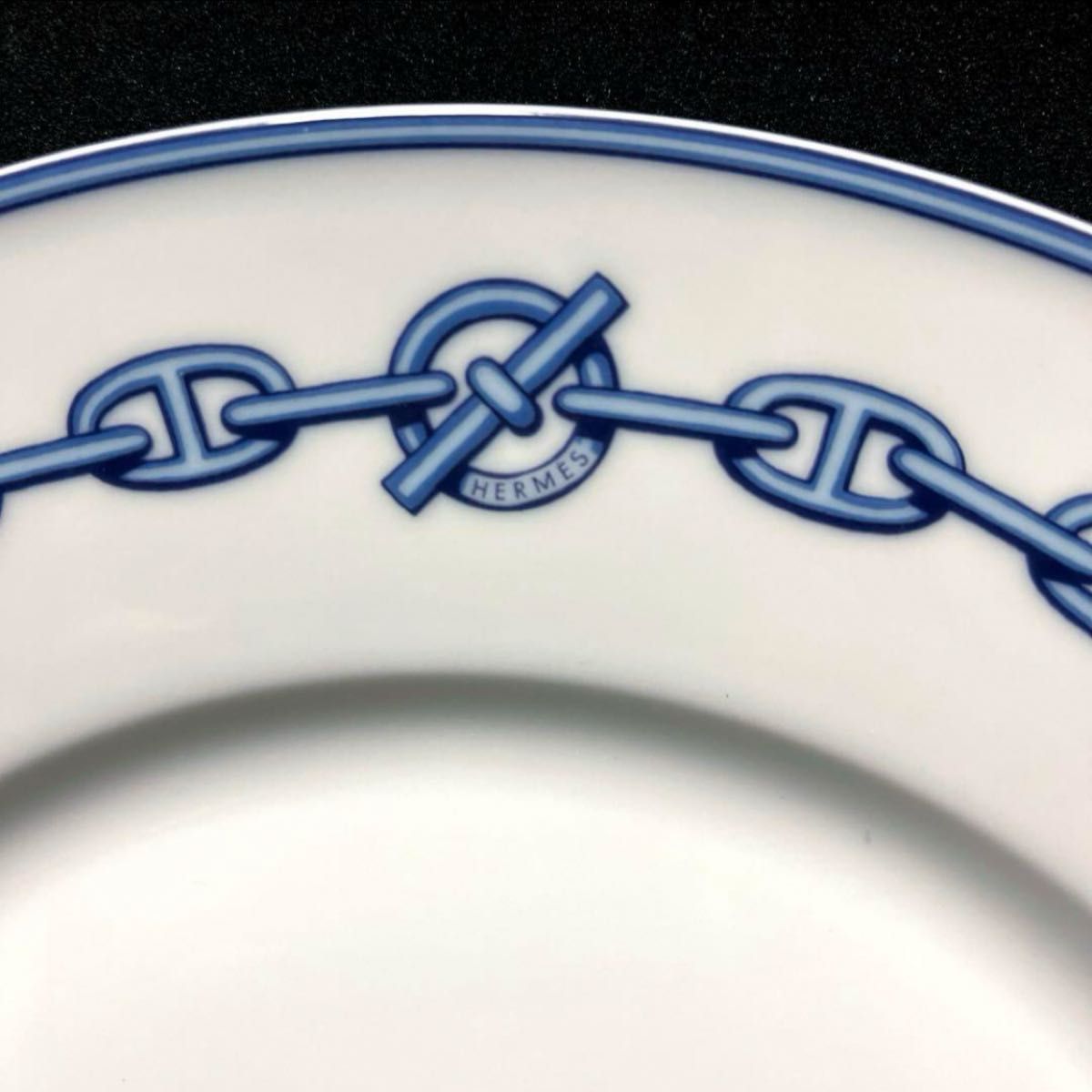 HERMES エルメス シェーヌダンクル 大皿 共箱付 プレート 鎖 HERMES エルメス シェーヌダンクル 大皿 共箱付 プレート 鎖