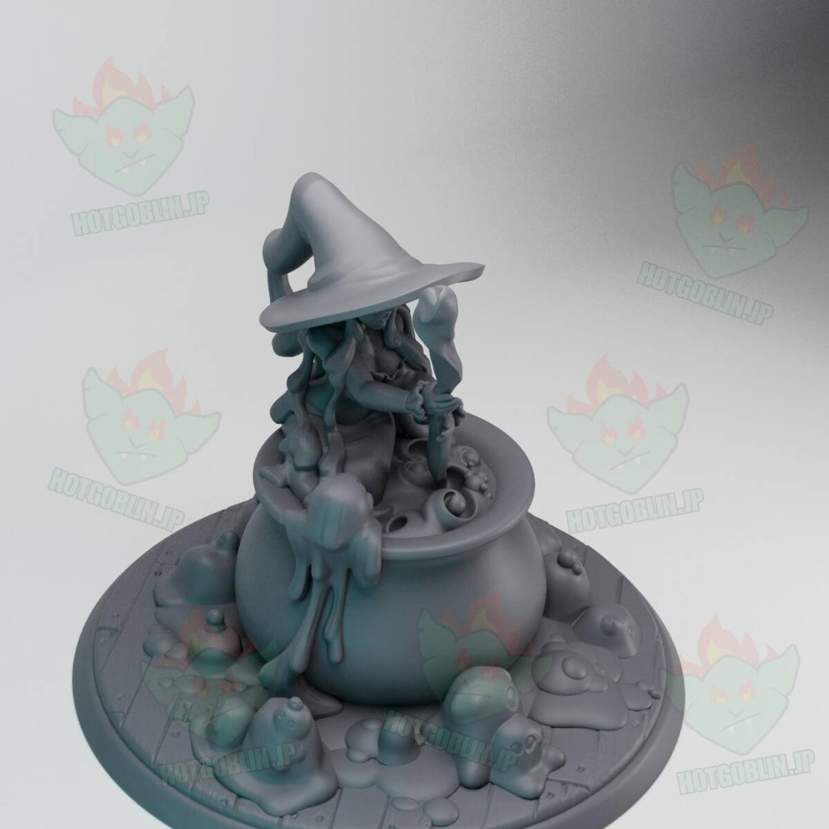 スライム魔女（Slime Witch）D&D・TRPG用 3Dプリント ミニチュア 未塗装_画像6