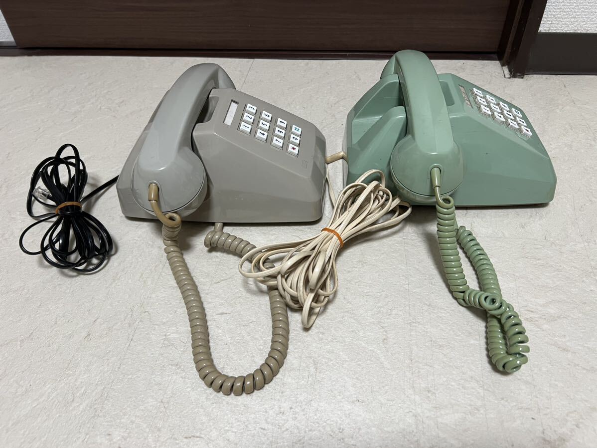 昭和レトロ NTT プッシュ式 電話機 601-P プッシュホン 電電公社 アンティーク_画像5
