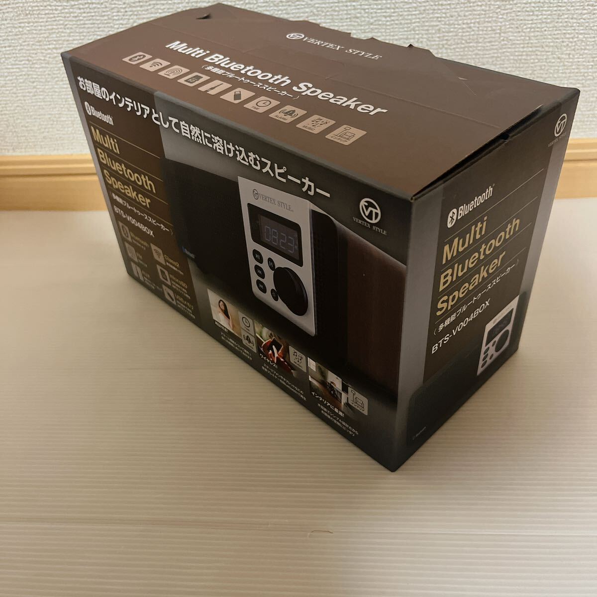 未使用品 VERTEX Bluetoothスピーカー Multi Bluetooth Speaker/BTS-V004BOX(生産終了) ワイヤレス リモコン付きの画像3