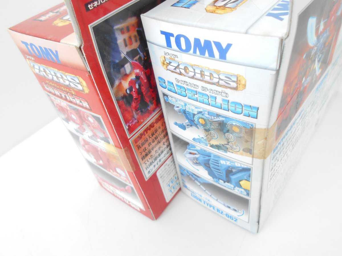 ☆TOMY 未開封 ゾイド 1/72 ガンタイガー タイガー型 EZ-063/ セイバリオン ライオン型 RZ-062 ZOIDS_画像5