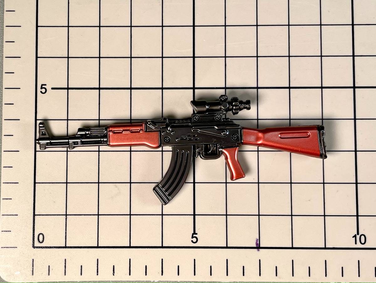 1/12スケール武器 銃ミニガン AK47 figmaリトルアーモリーWQ07