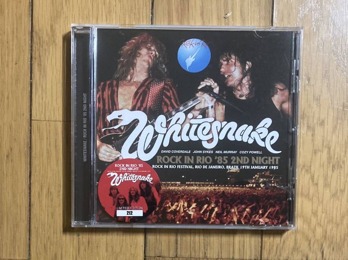 WHITESNAKE white Sune ik/ ROCK IN RIO 1985 2ND NIGHT SOUNDBOARD +DVD THE VIDEO