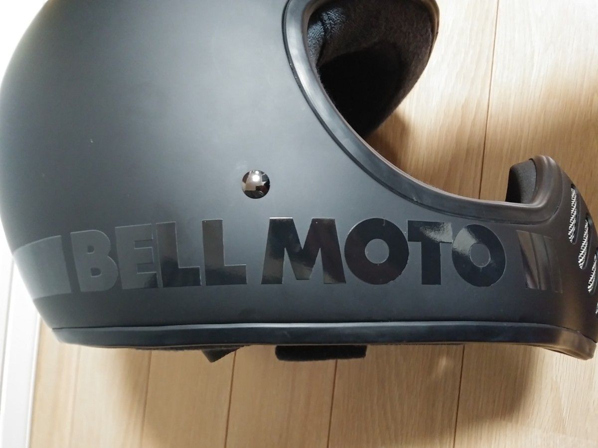 BELL MOTO3　ヘルメット　Lサイズ　つや消し　ブラック　チョッパー　カフェレーサー　ベル　モト3　モトクロス