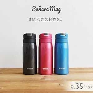 タイガー 水筒 350ml サハラ マグ ステンレスボトル ワンタッチ 軽量 ランプブラック MCX-A351K_画像2