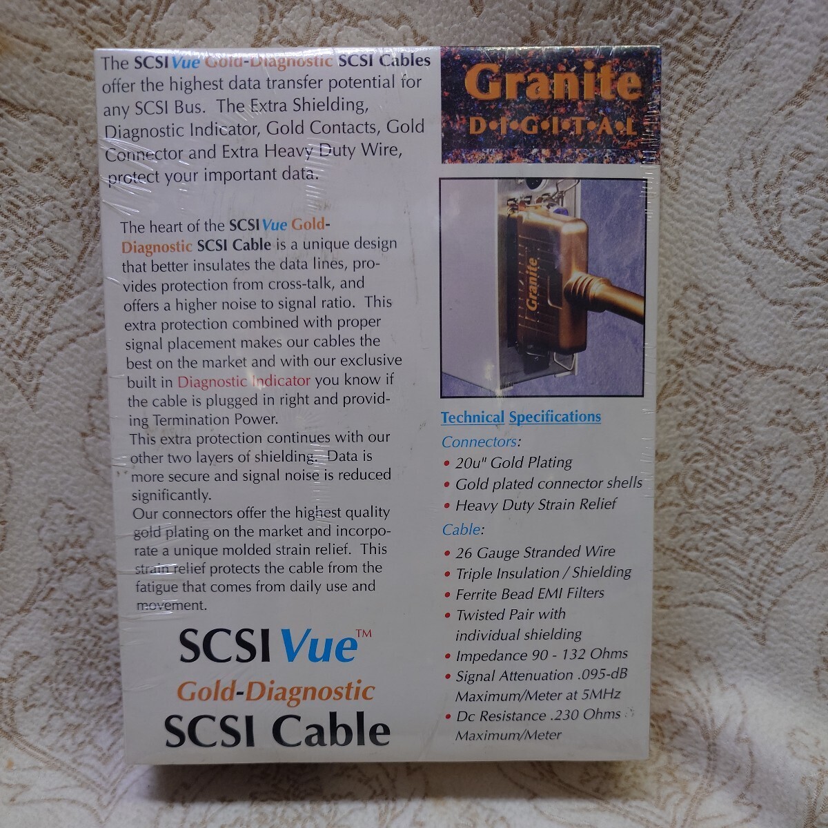 * нераспечатанный *SCSI Cable*Granite*Gold-Diagnostic*