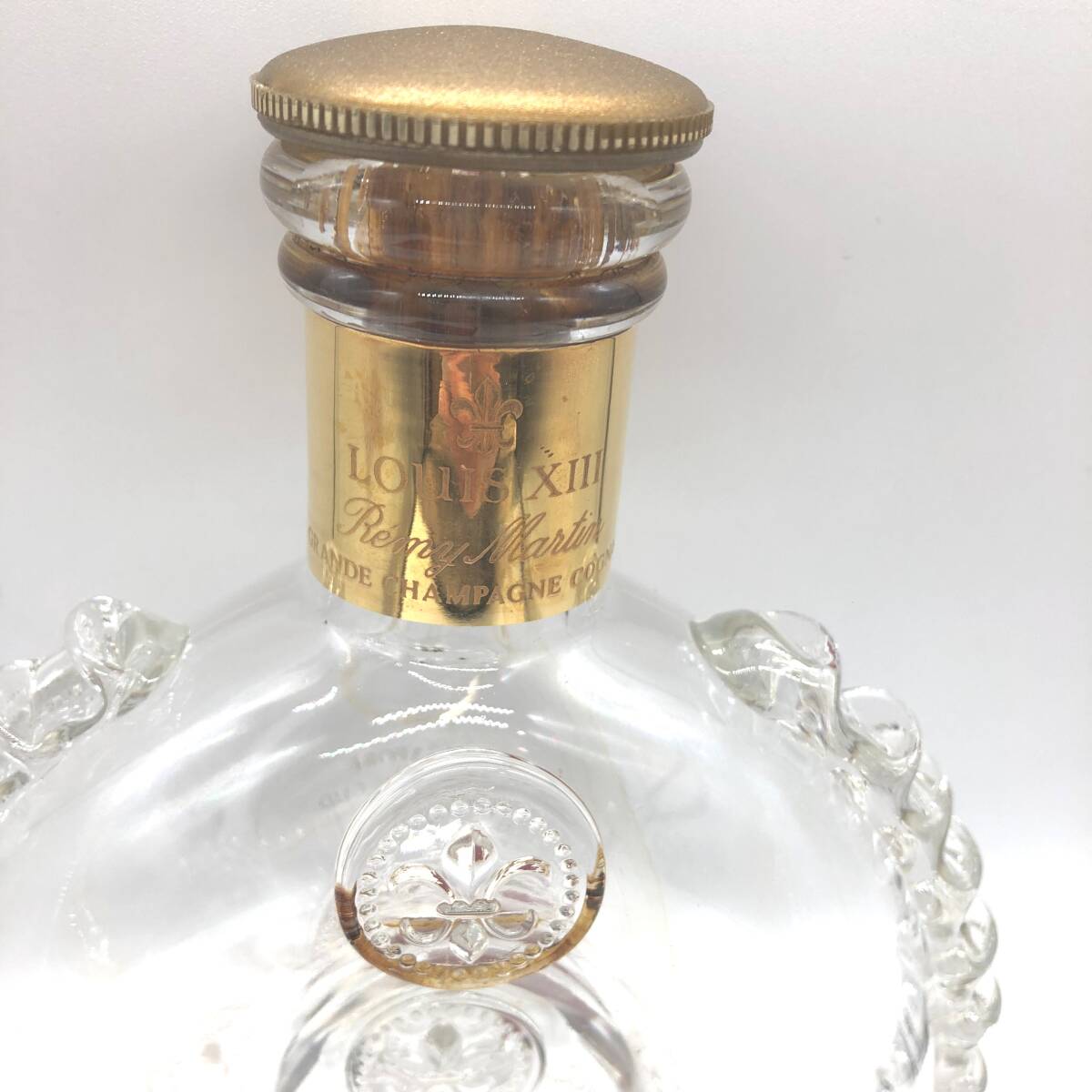 【希少品】REMY MARTIN レミーマルタン ルイ13世 バカラボトル 空ボトル 空瓶 四角形箱/替え栓/冊子付き _画像3