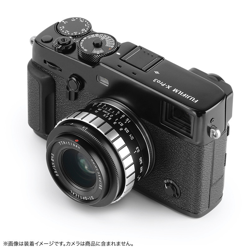 . Takumi optics TTArtisan 23mm f/1.4 C ( Fuji Film X) ( black × silver ) single burnt point lens . wide-angle x mount lens 