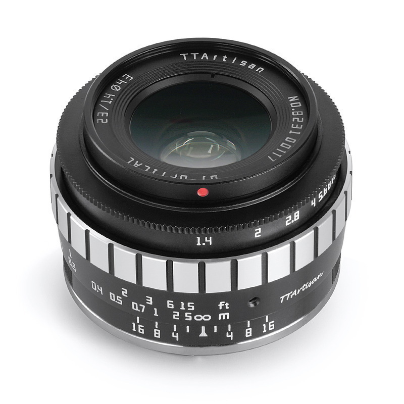 . Takumi optics TTArtisan 23mm f/1.4 C micro four sa-z black × silver single burnt point lens . wide-angle Olympus lens 