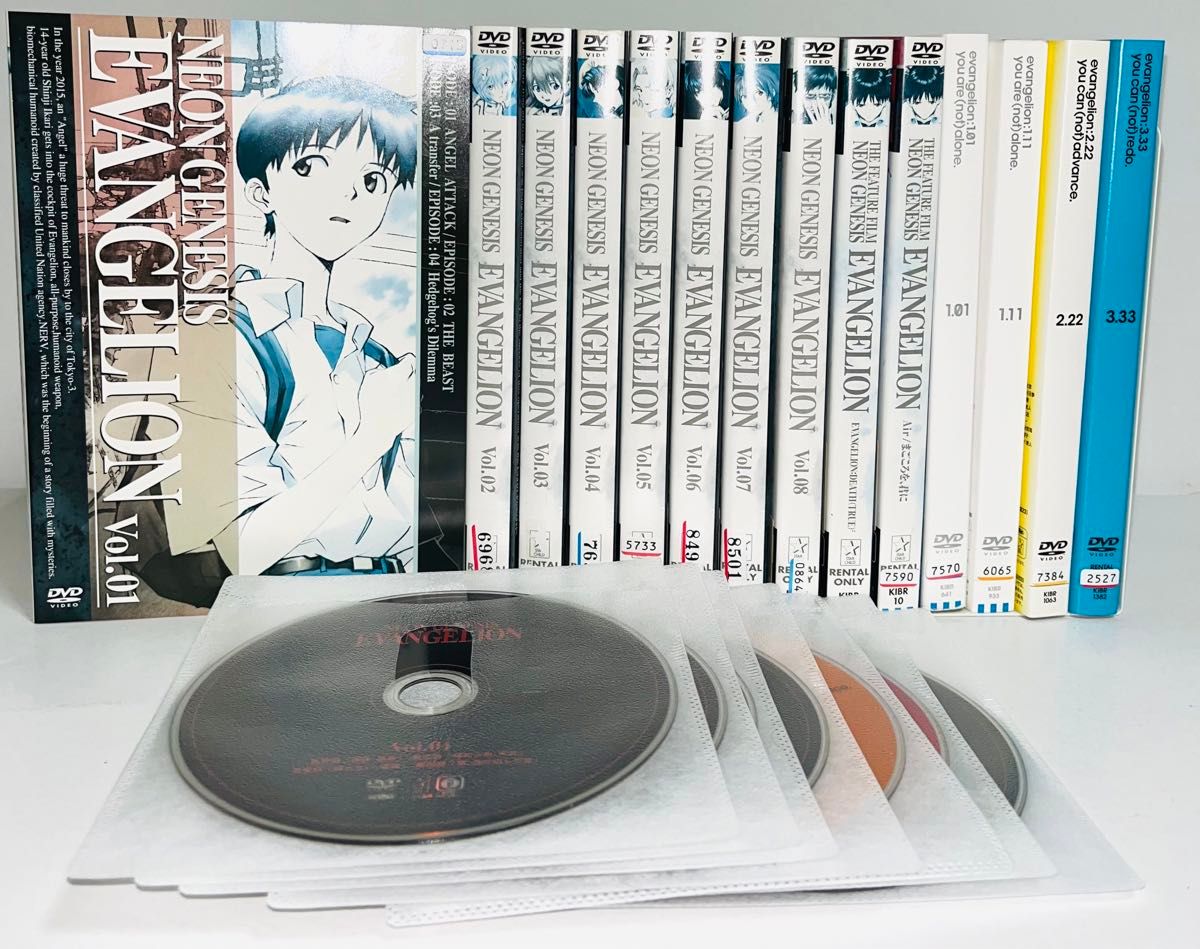 新世紀エヴァンゲリオン 全8枚 第1話〜最終話 劇場版　全巻セット DVD
