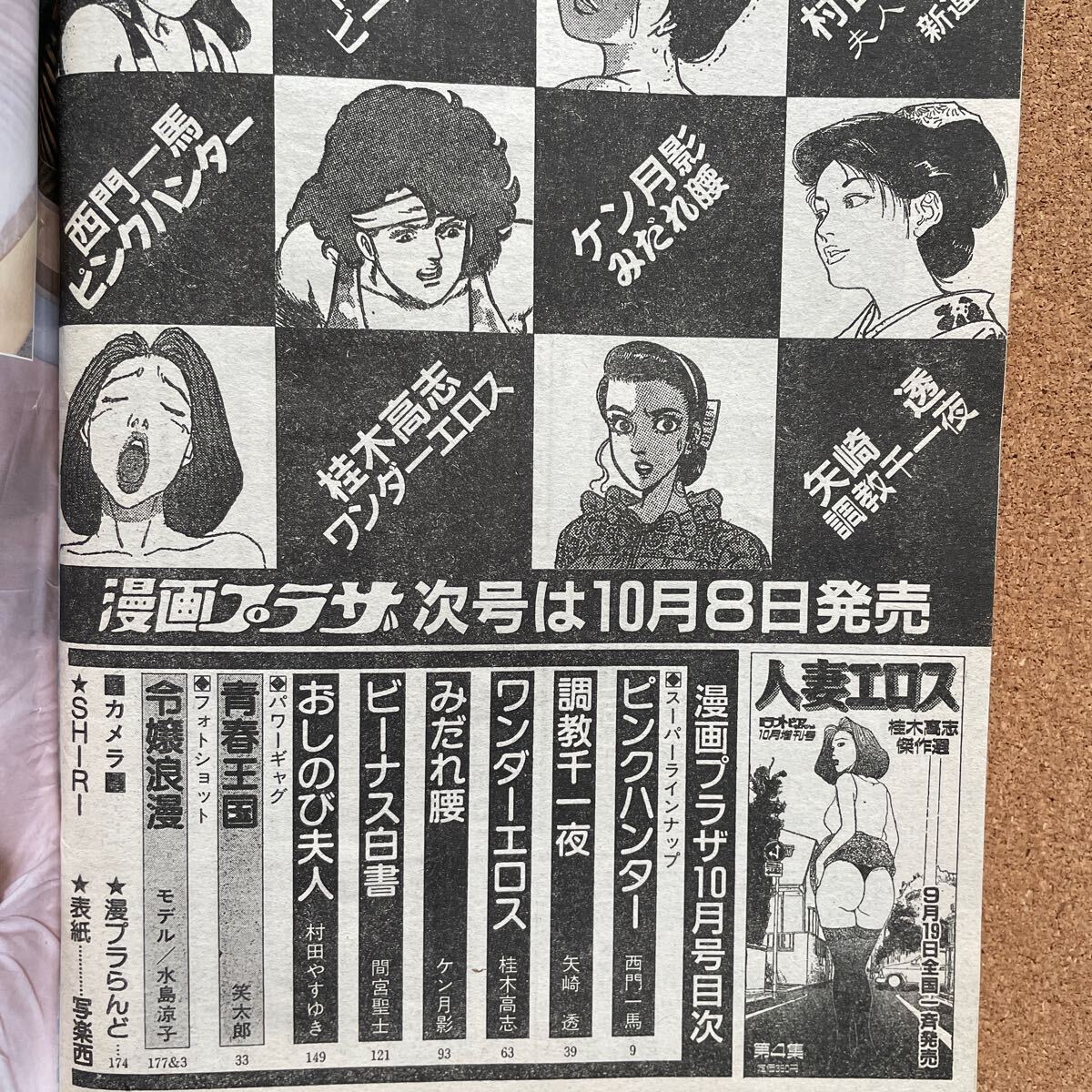 ●コミック雑誌　「漫画プラザ　平成8年10月号」 グラビアあり、間宮聖士・ケン月影・村田やすゆき・桂木高志・西門一馬他 _画像6