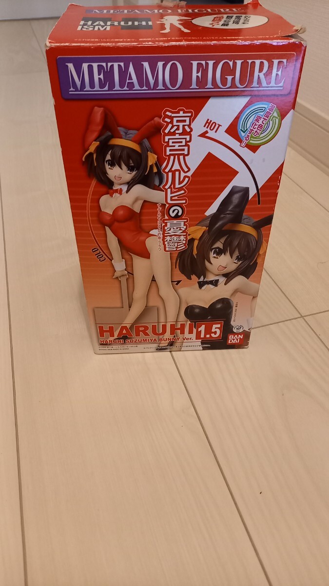 ☆ レア 涼宮ハルヒの憂鬱 フィギュアMETAMO FIGURE 1.5 黒赤バニー 温度変化 BANDAI HARUHI ISM メタモカラー 温感 彩色カラー!! 超美品★_画像7