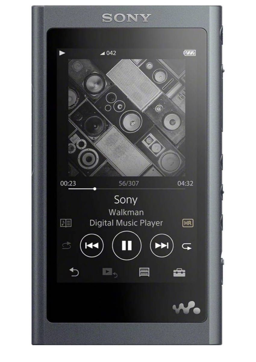 新品未使用　ソニー ウォークマン 16GB NW-A55 : MP3プレーヤー グレイッシュブラック NW-A55 B SONY