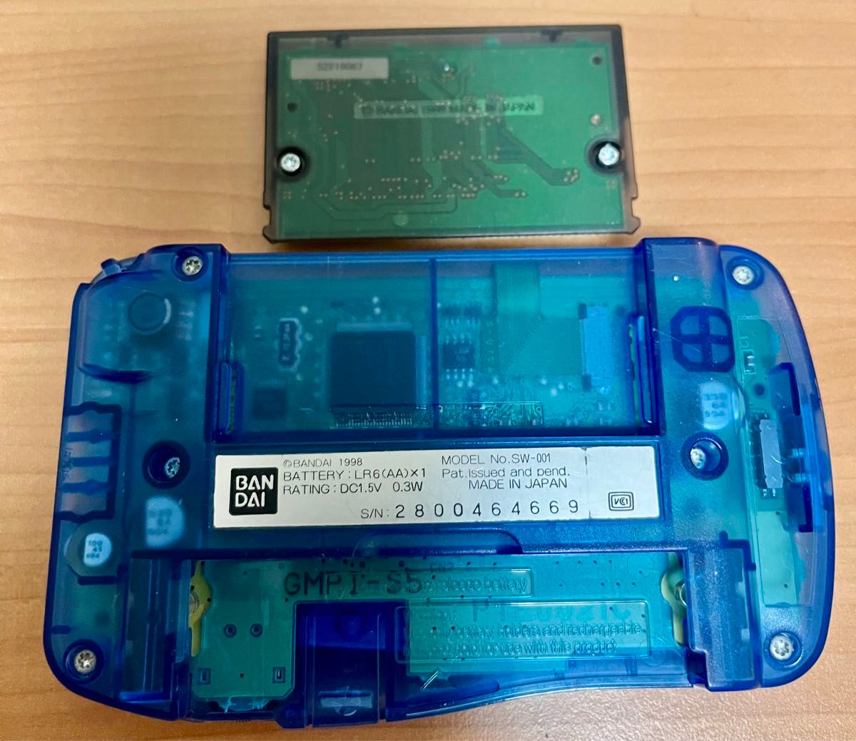 【ジャンク】ワンダースワン BANDAI バンダイ WonderSwan スケルトン ブルー