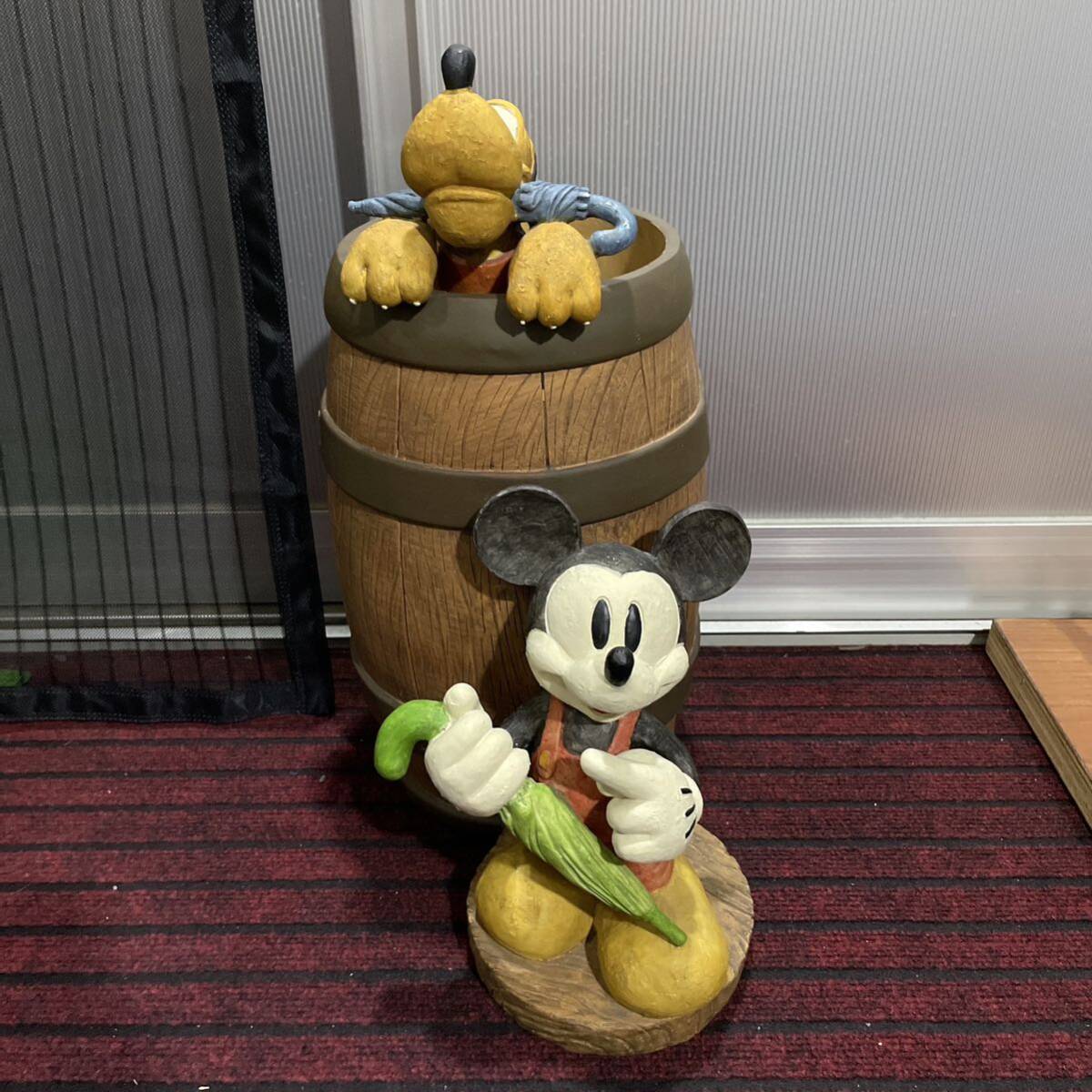 【ディズニー】　セトクラフト　ミッキーとプルートの傘立て　Disney オブジェ_画像2