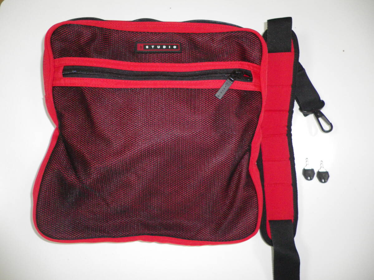 < free shipping > Harley Davidson with logo high capacity folding Boston bag ( red ) Harley helmet inserting 