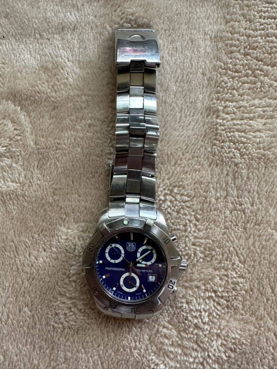  TAG Heuer Professional chronograph wristwatch used 