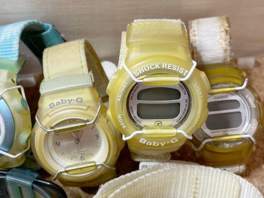 * часы Junk * 9шт.@ продажа комплектом CASIO Baby-G кварц обязательно пояснительная записка прочитайте пожалуйста 518