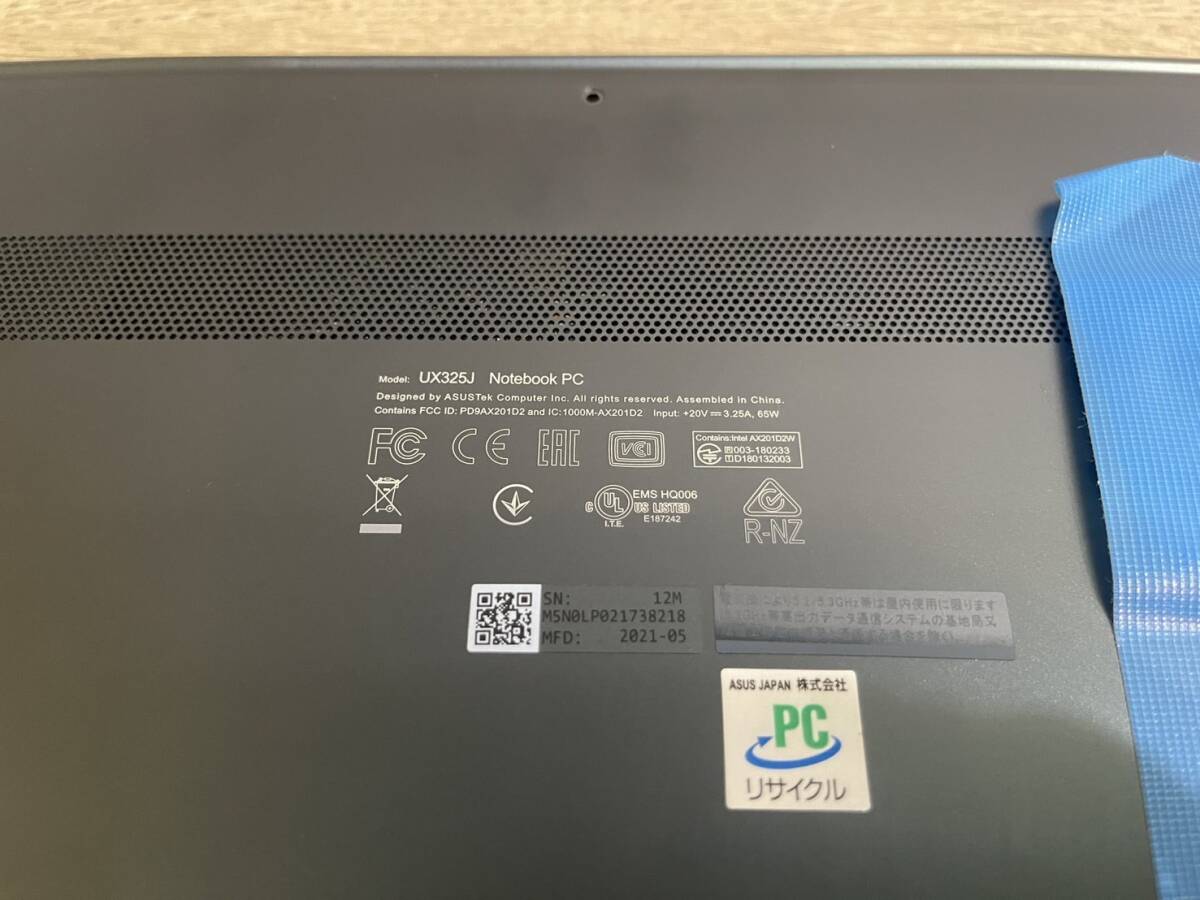 ASUS ZenBook 13 OLED UX325J Core i7 ジャンク品の画像5