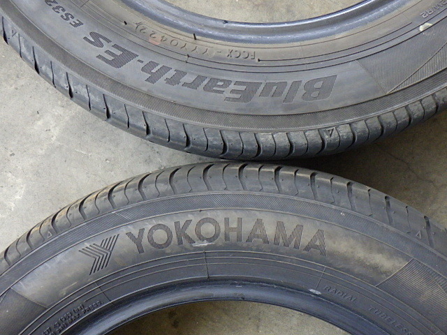 T225-23　ラジアルタイヤ　ヨコハマ　BluEarth-ES ES32　165/65R14　2022年　2本セット　個人宅発送不可商品_画像2