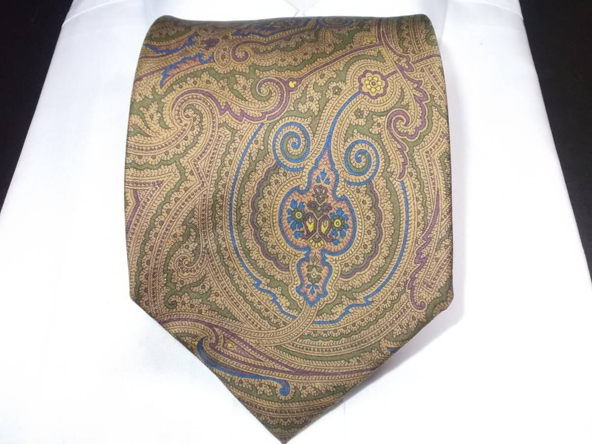 a161*Polo by Ralph Lauren necktie * Polo bai Ralph Lauren necktie silk USA made peiz Lee pattern 6E