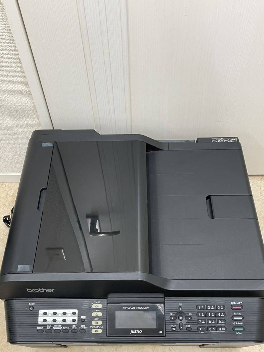 ST0501 brother/ブラザー JUSTIO MFC-J6710CDW A3 カラー インクジェット 複合機 プリンター FAX 動作品_画像5