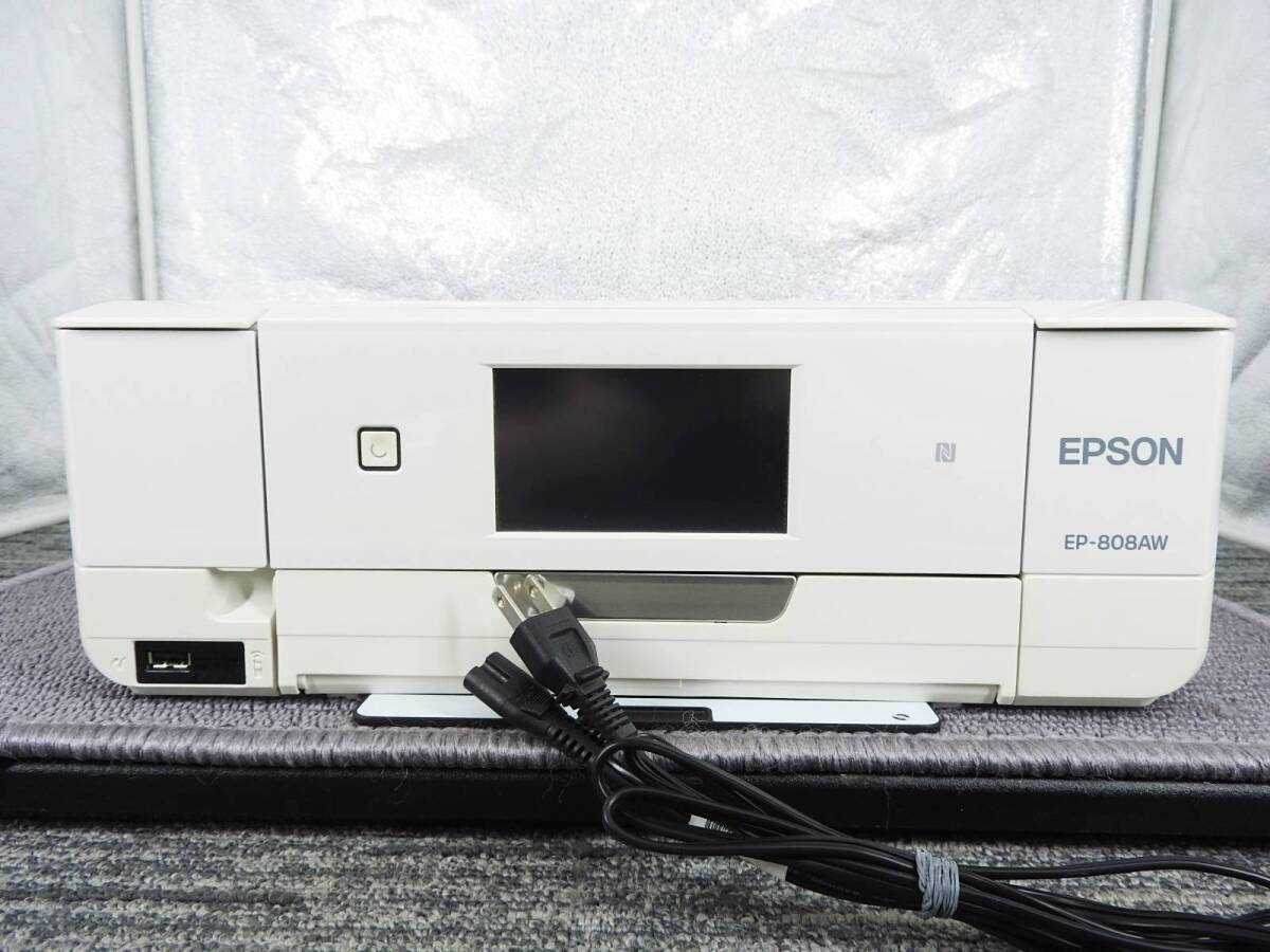 EPSON エプソン★インクジェットプリンター 複合機 EP-808AW 外観良好 美品★ジャンク品「管理№NR1531」_画像1