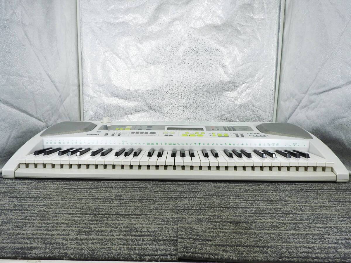 CASIO カシオ★光ナビゲーション キーボード LK-58 電子ピアノ 61光鍵盤 内蔵曲：100曲 120リズム 状態良好★動作品「管理№NR1580」_画像2