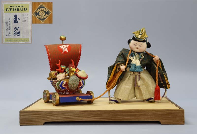 □即決□ 江戸時代 竹田人形 巻物持ち 総高45cm ガラス目 時代 □即決□ 江戸時代 竹田人形 巻物持ち 総高45cm ガラス目 時代