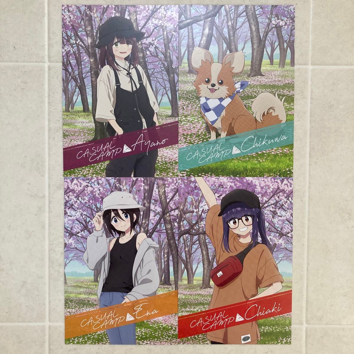 4枚 ゆるキャン SEASON3 カジュアルキャンプ 特典ポストカード 4枚 ゆるキャン SEASON3 カジュアルキャンプ 特典ポストカード