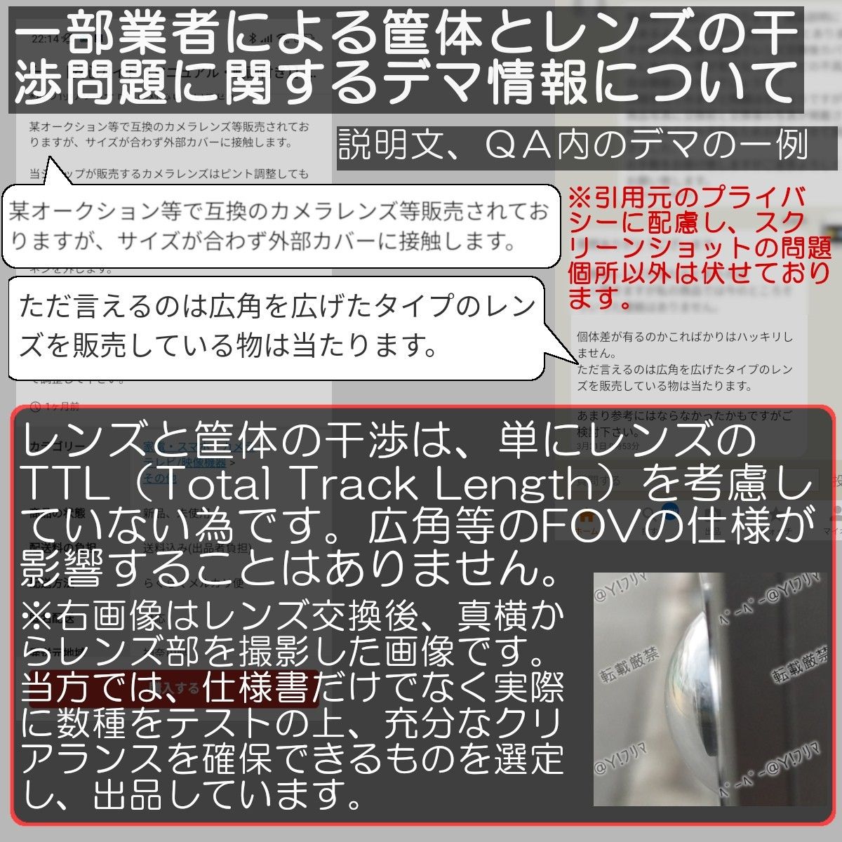 【ゆうパケ】広角レンズ　パナソニック ドアホン VL-V571L に取付可 [VL-V571L-S VL-V571]