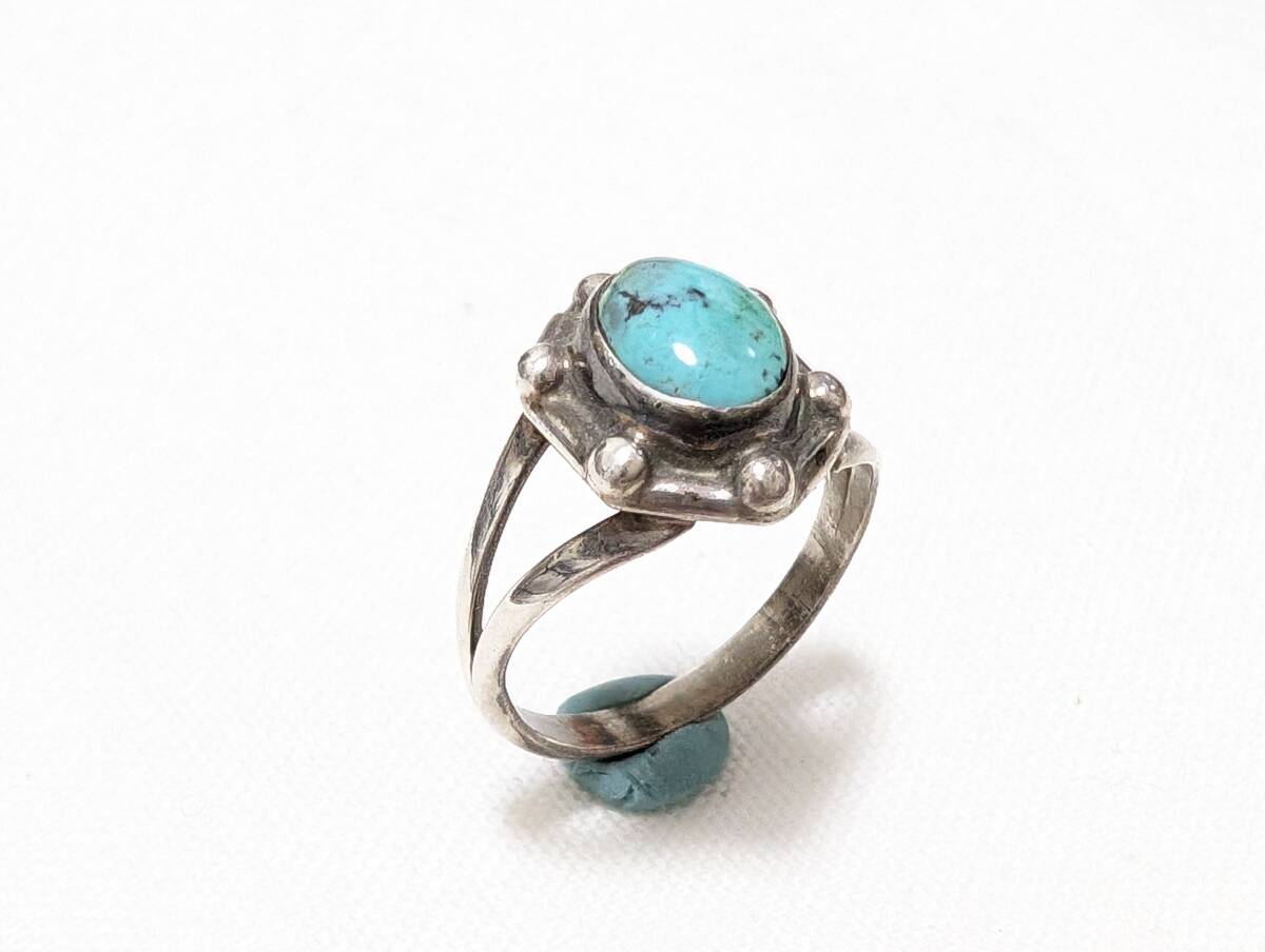  Indian jewelry * sterling silver, turquoise * wonderful ring /11 number 