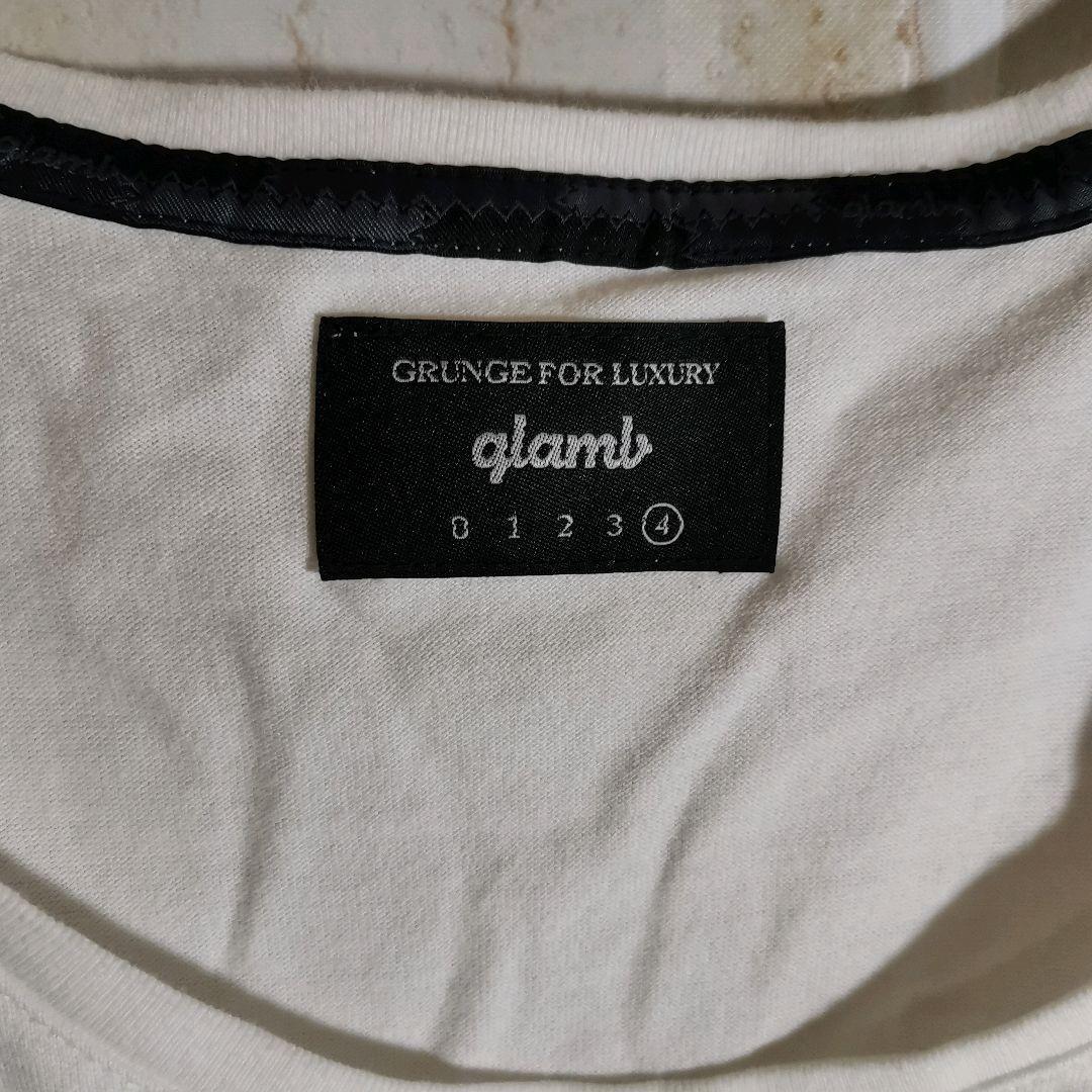 glamb グラム Tシャツ 半袖 白 写真 ピクチャー XL_画像6