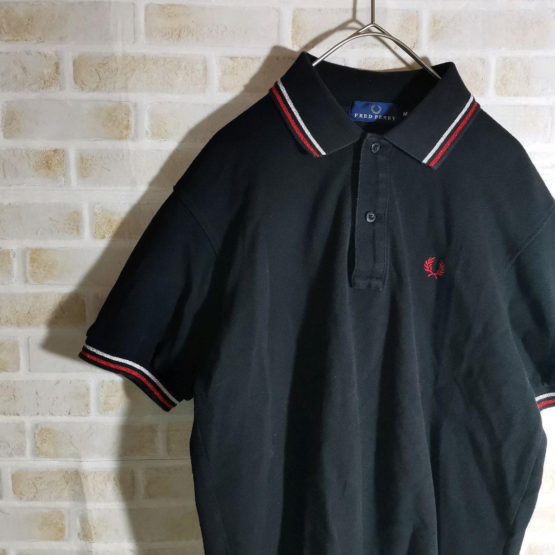 フレッドペリー FRED PERRY ポロシャツ 半袖 黒_画像2