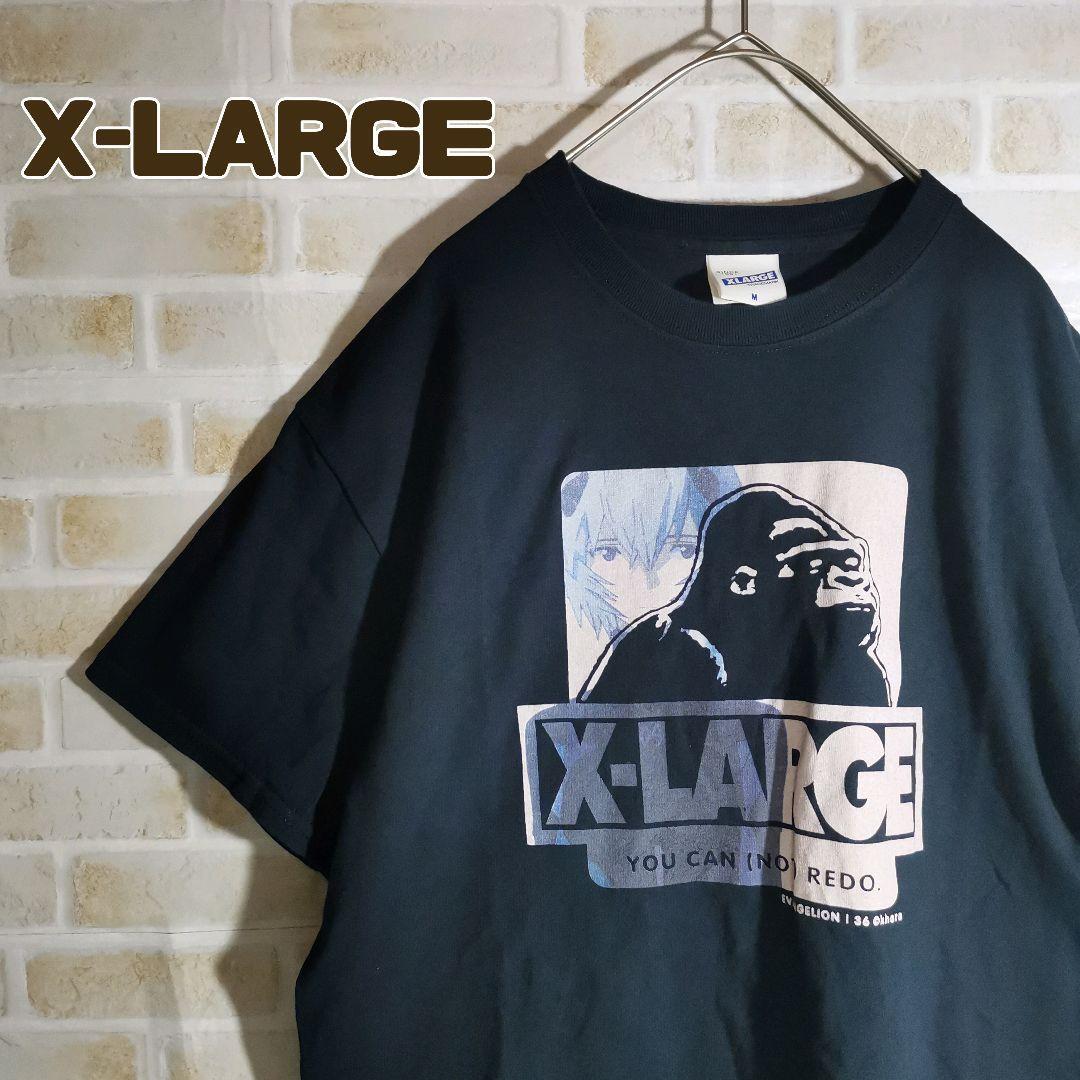 希少 エクストララージ X-LARGE Tシャツ 半袖 黒 綾波レイ_画像1