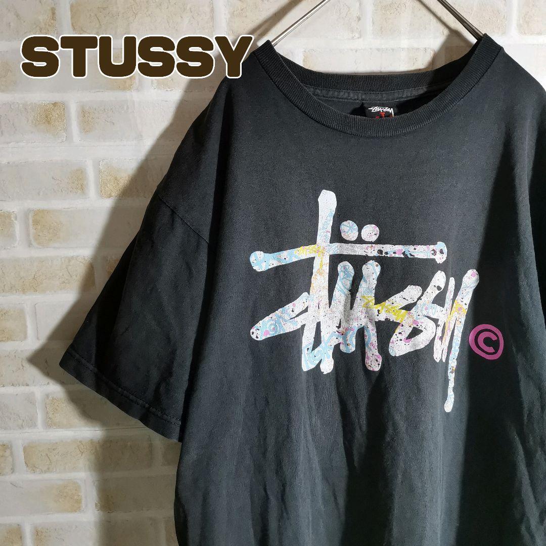 STUSSY ステューシー Tシャツ 半袖 黒 ショーン フォント_画像1