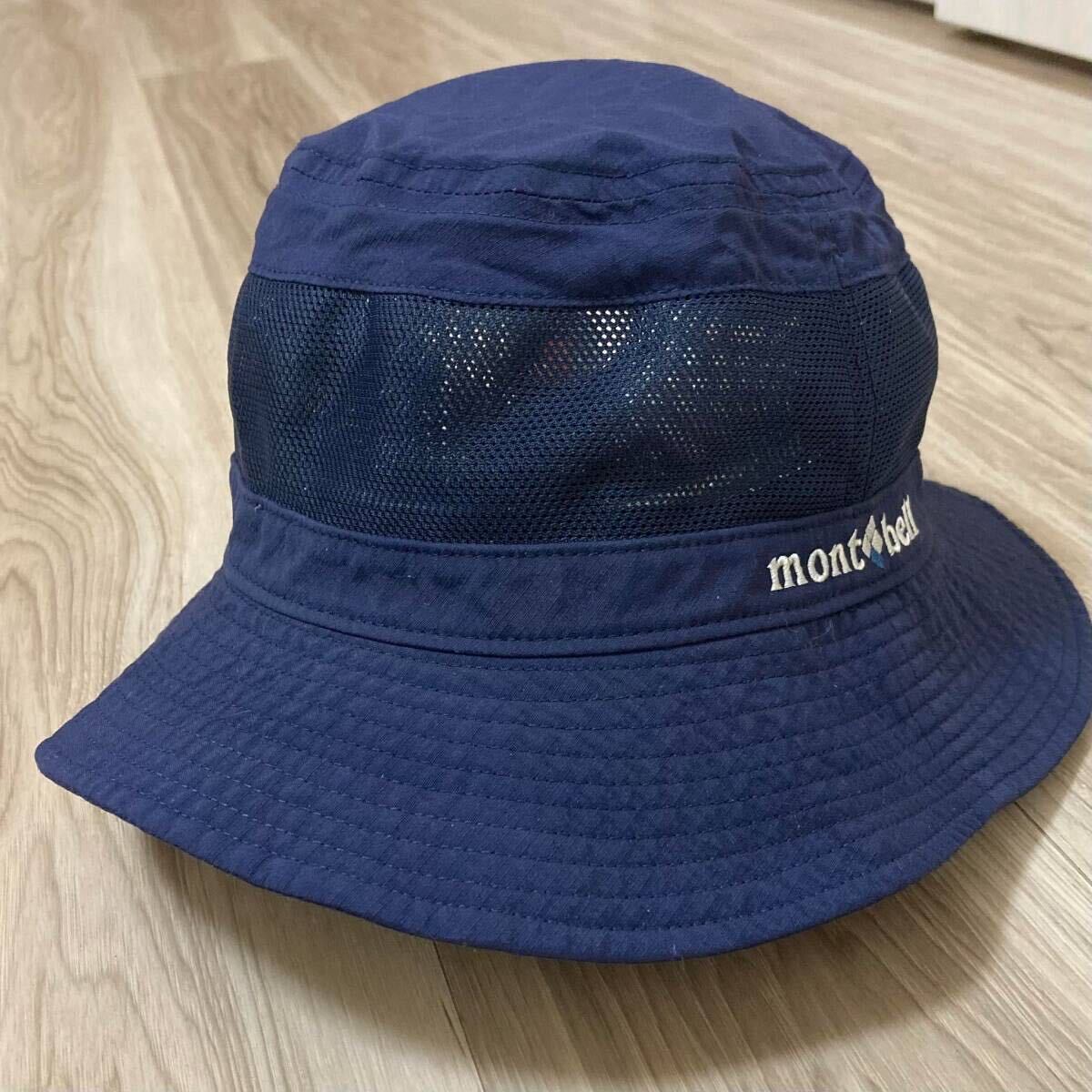  free shipping * Mont Bell L 58-60cm light weight outdoor hat tatami .. compact ventilation mesh mont-bell embroidery Logo hat good quality goods 500 navy 