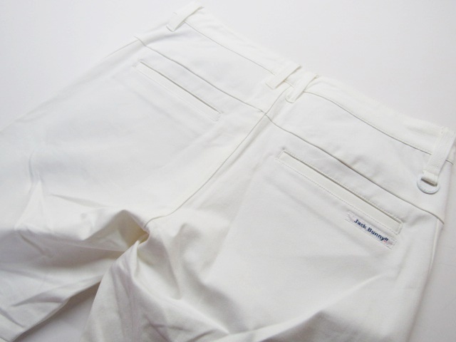 *(2623131205) high class!PEARLY GATES Jack ba knee \\10450. logo design stretch GOLF pants (4) ivory / new goods *