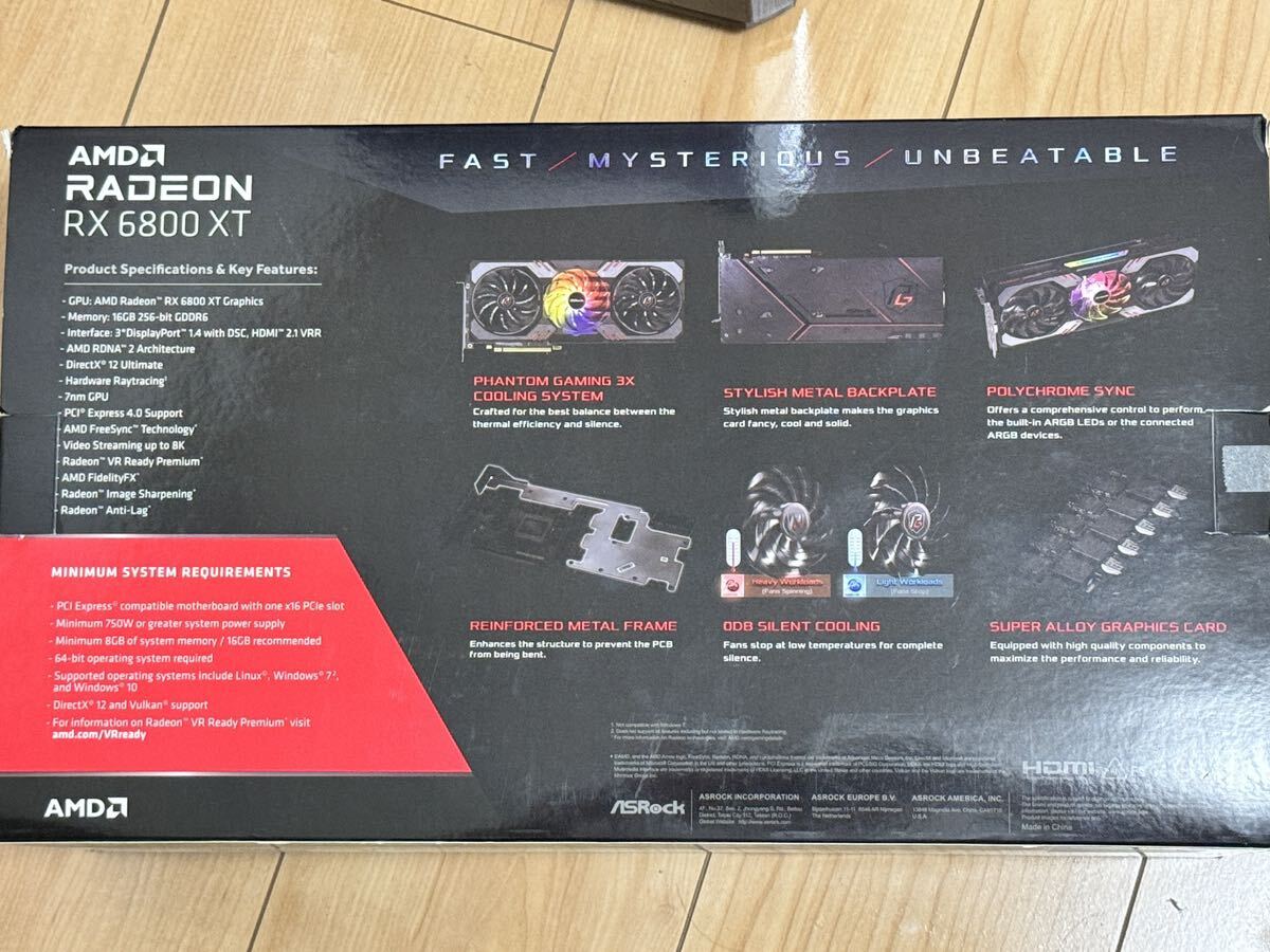 ASRock RADEON RX6800XT Phantom Gaming 美品 AMD グラフィックボード の画像2