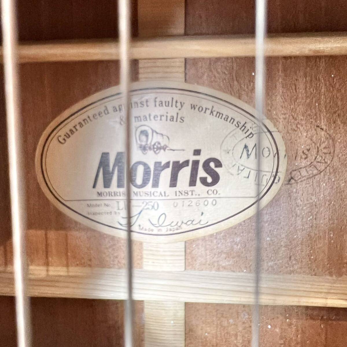 274＊中古品 Morris モーリス アコースティックギター LF-250 アコギ 現状品＊の画像9
