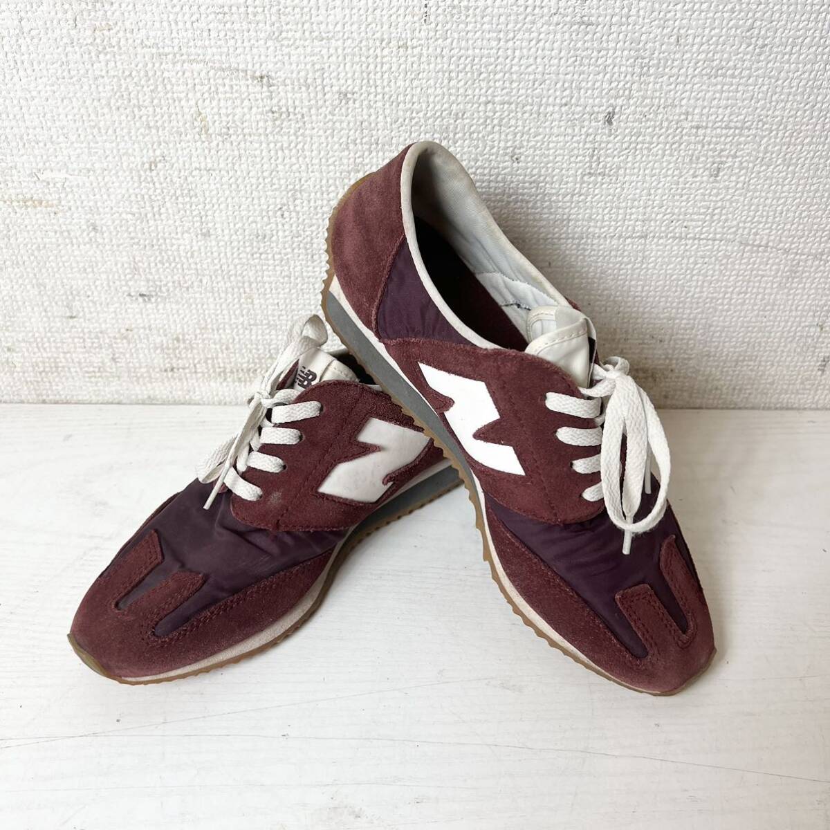 234* secondhand goods NEW BALANCE New balance sneakers 24.5cm suede U320AE shoes present condition goods *
