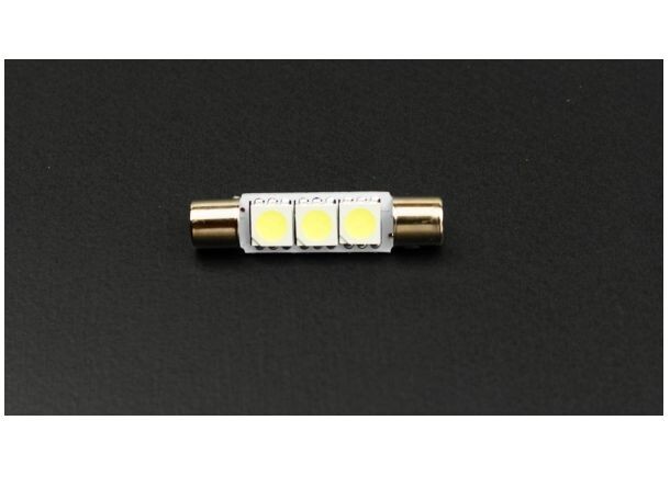 T6.3×31mm 3SMD バニティランプ ホワイトLED 白 ２個セットの画像2