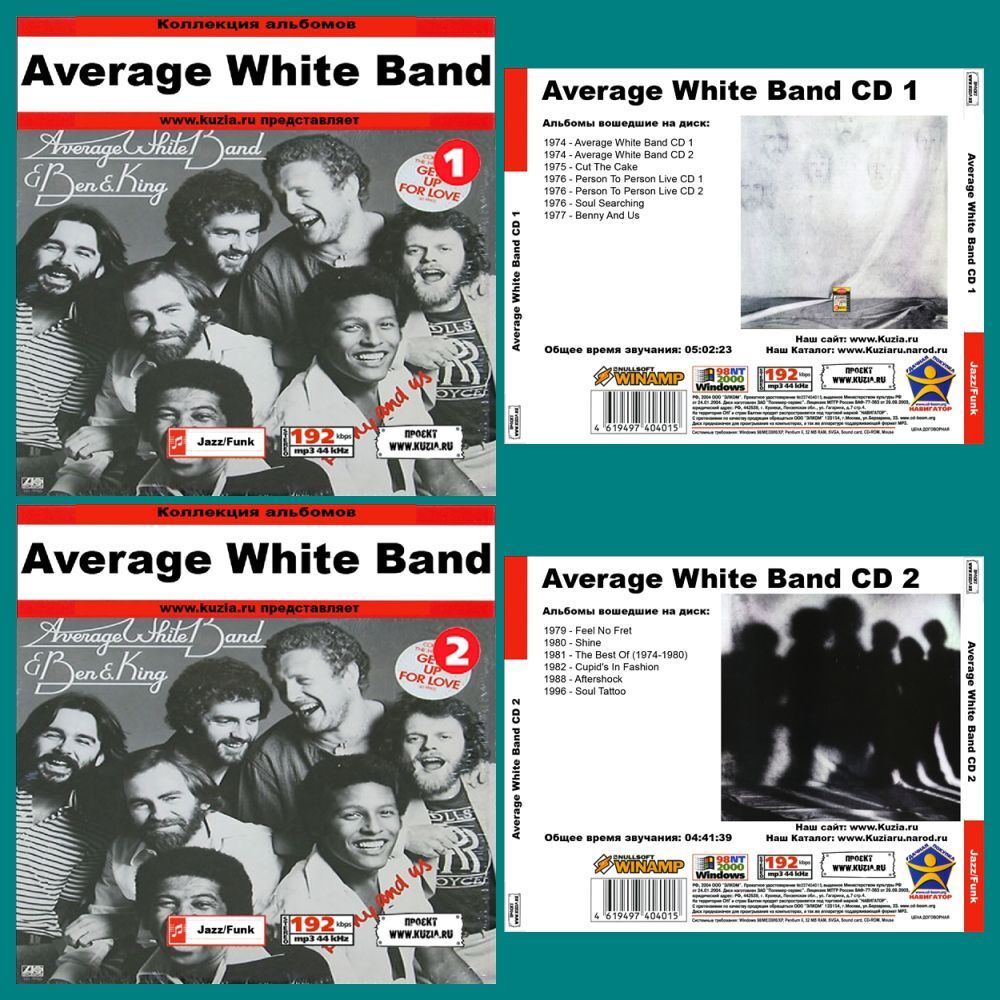 AVERAGE WHITE BAND CD1+CD2 大全集 MP3CD 2P⊿_画像1