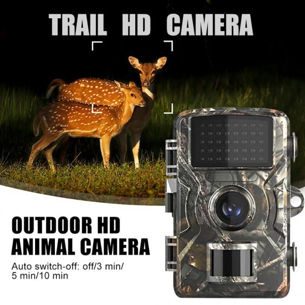 [ free shipping ] Trail camera infra-red rays night vision 16Mp 4K HD1080p,IP66, waterproof Home security camera, outdoors crime prevention hunting monitoring color display bc