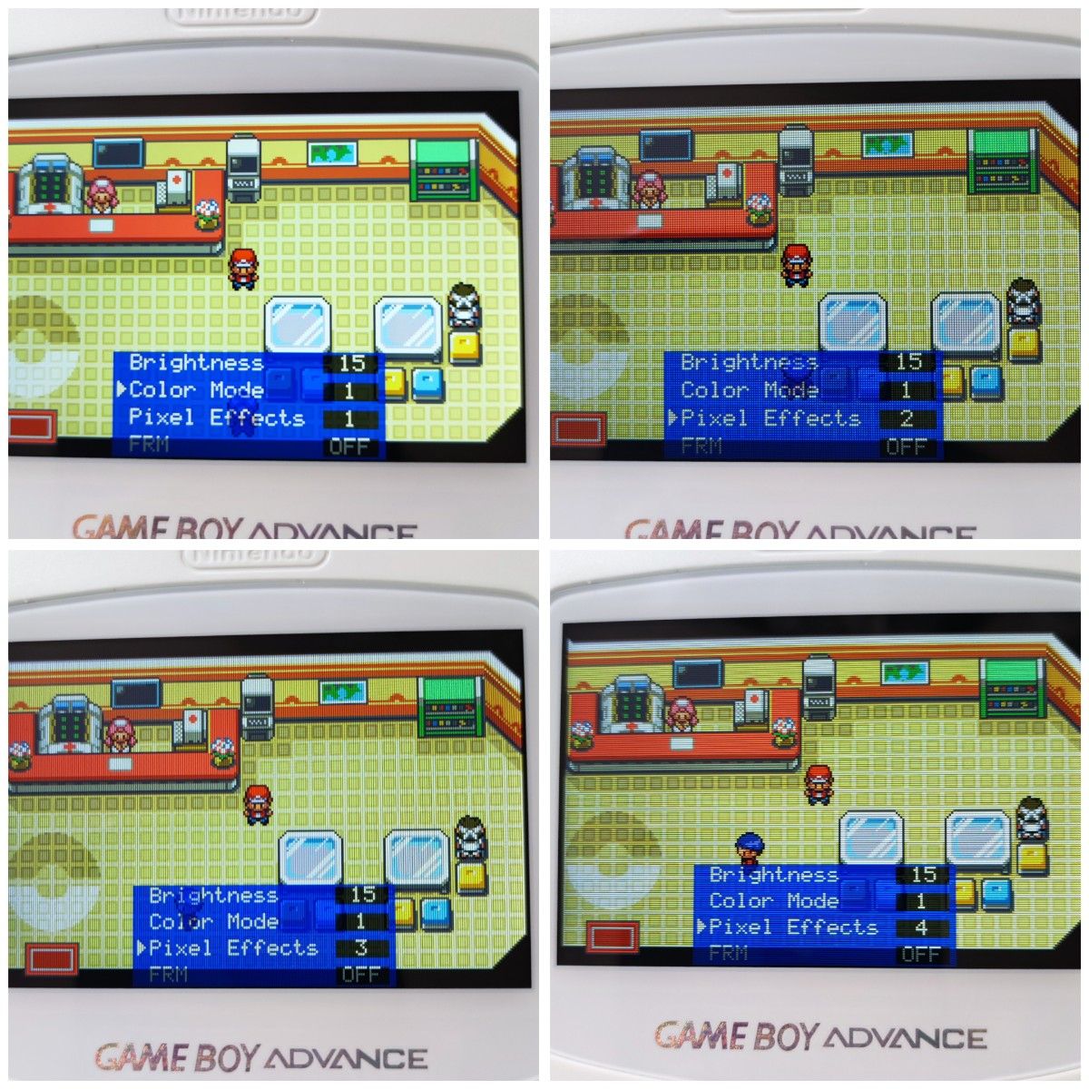 ゲームボーイアドバンス 本体 ラミネートIPS液晶 v5レトロピクセルエフェクト GBA