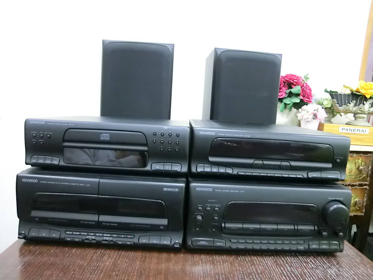  sound festival Kenwood system player A-A5 GE-A5 X-A5 DP-A5 LS-A5 R L electrification only verification settled music speaker player FM stereo equalizer 