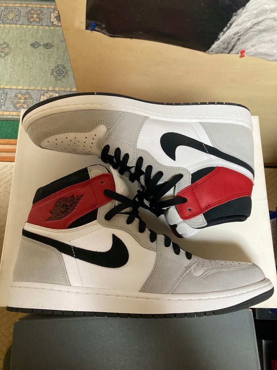 大人気のjordan1ライトスモークグレー 30cm