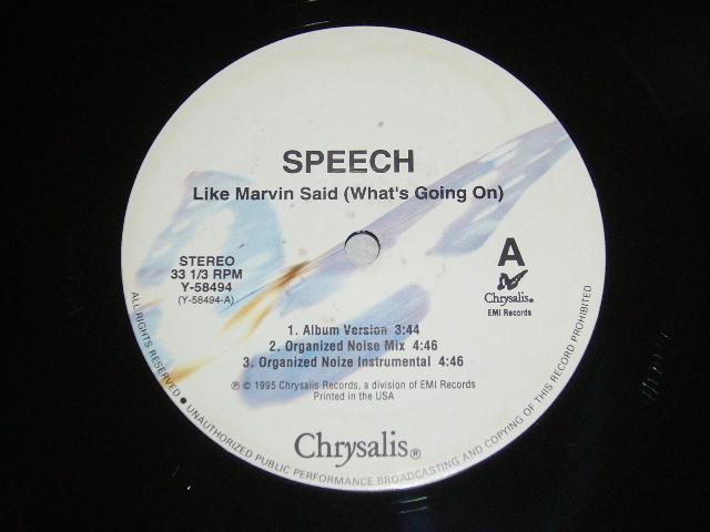 SPEECH/LIKE MARVIN SAID（WHAT’S GOING ON）/1996年盤/USA盤/ Y-58494 / 試聴検査済み_画像3
